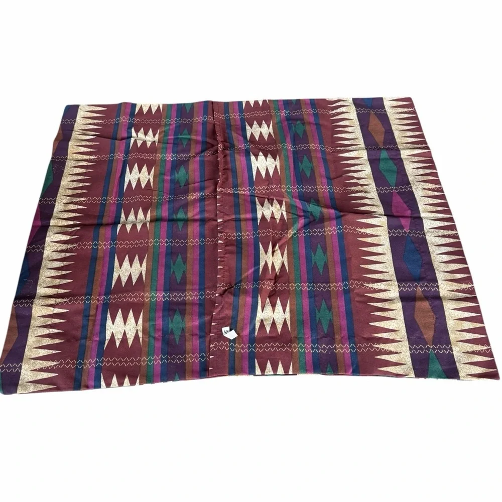 VTG Dan River Southwestern Aztec Reversible 3-Piece Comforter Set Full Size USA